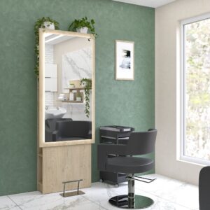 Konsoleta fryzjerska Velora Dąb Cremona Torro z Podświetleniem LED Cargo z Gniazdkami